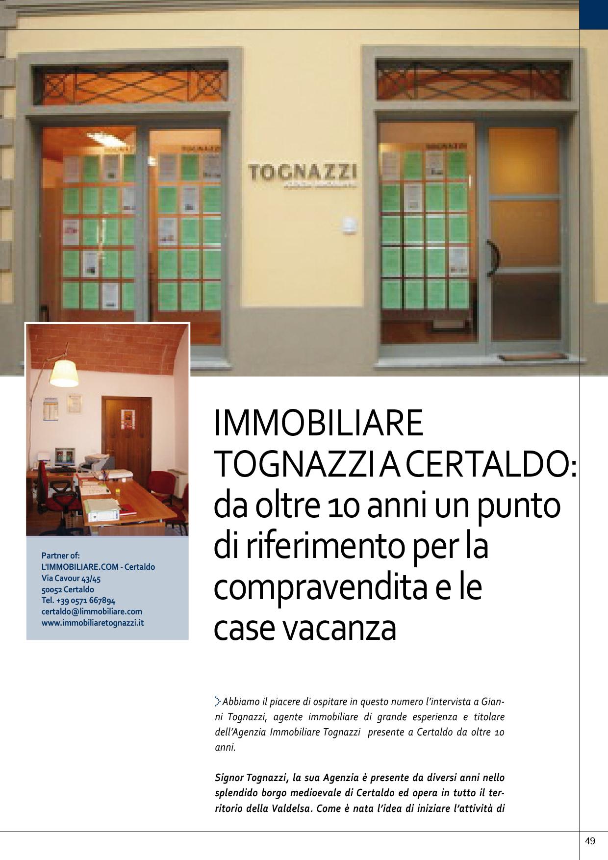 Agenzia Immobiliare Tognazzi partner of L'immobiliare.com